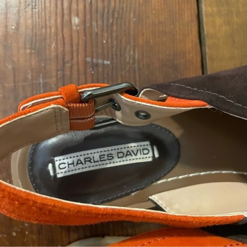 Charles David Color Block Flat Suede Sandals. Wom… - image 4